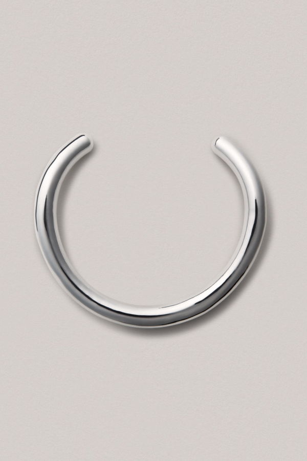 Annika Inez Tube Collar - Silver