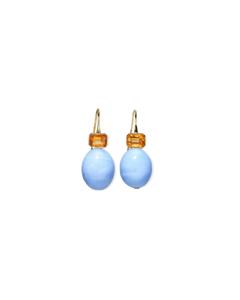 【Lizzie Fortunato】クラウドブレイクピアス ブルー ゴールド Lizzie Fortunato Cloudbreak Earrings | Shopbop