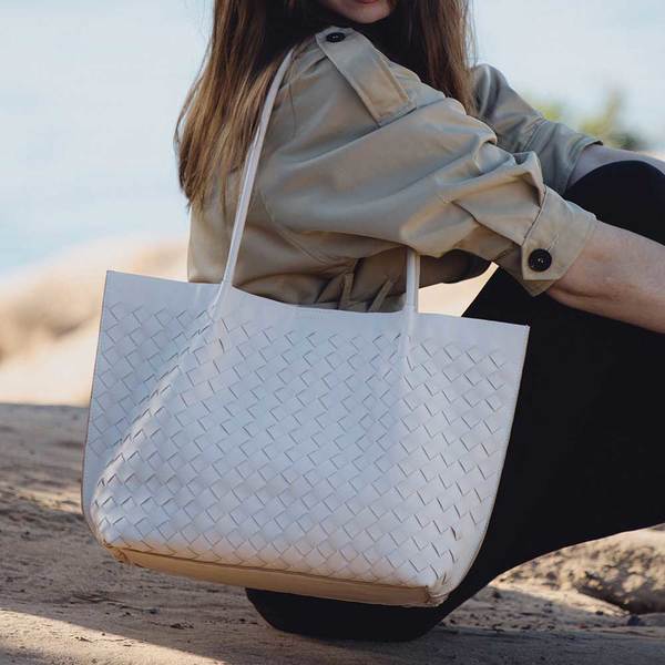Melie Bianco Victoria Recycled Vegan Tote Bag