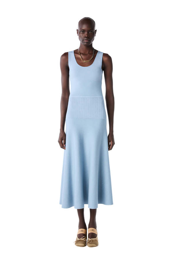 Proenza Schouler Lucia Midi Dress - Ocean Blue | Garmentory Proenza Schouler Lucia Midi Dress - Ocean Blue | Garmentory