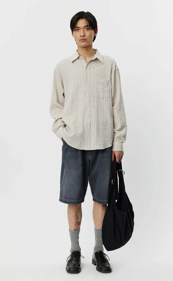 mfpen Executive Shirt - Beige Structure Check | Garmentory