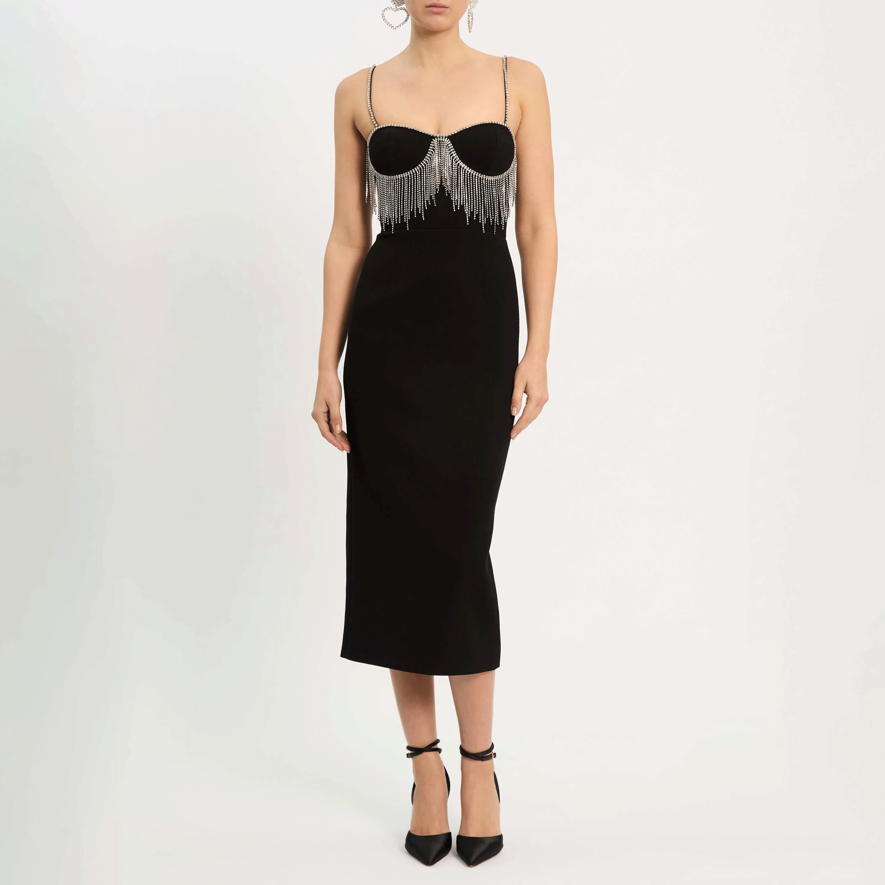 Rebecca Vallance - Estelle Midi Dress Black Size 6 Rebecca Vallance - Estelle Midi Dress Black Size 6