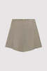 St. Agni Melange Paperbag Waist Shorts - Rye - Thumbnail 3