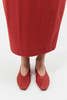 St. Agni Soft Glove Ballet Flat - Rosso - Thumbnail 3