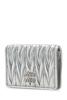 MIU MIU Matelassé Nappa Leather Card Wallet - Silver - Thumbnail 2