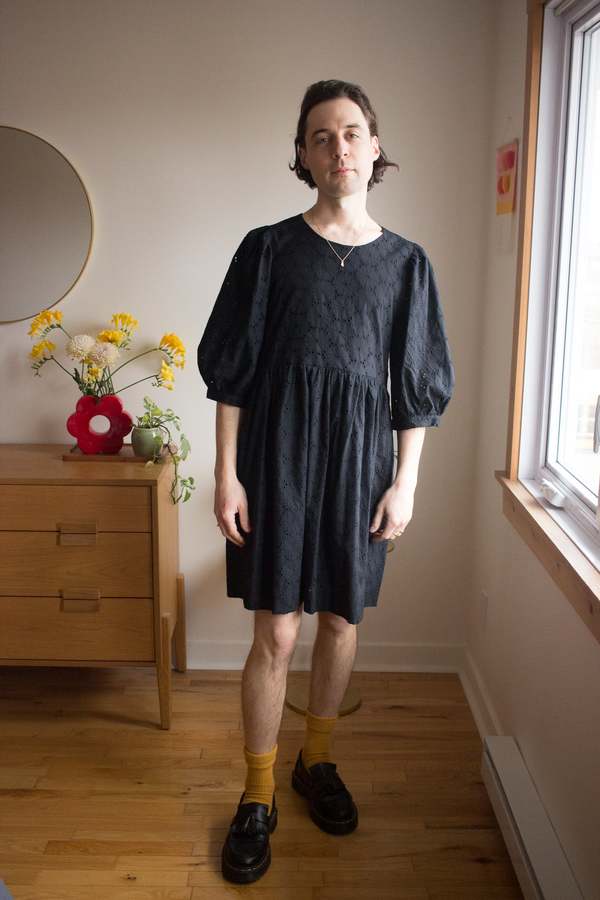 Birds of North America Bluebonnet Dress - Black