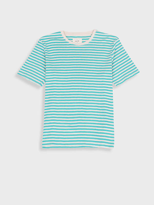 FOLK Classic Stripe Tee - Tropical Green FOLK Classic Stripe Tee - Tropical Green