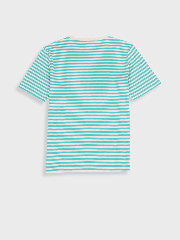 FOLK Classic Stripe Tee - Tropical Green FOLK Classic Stripe Tee - Tropical Green