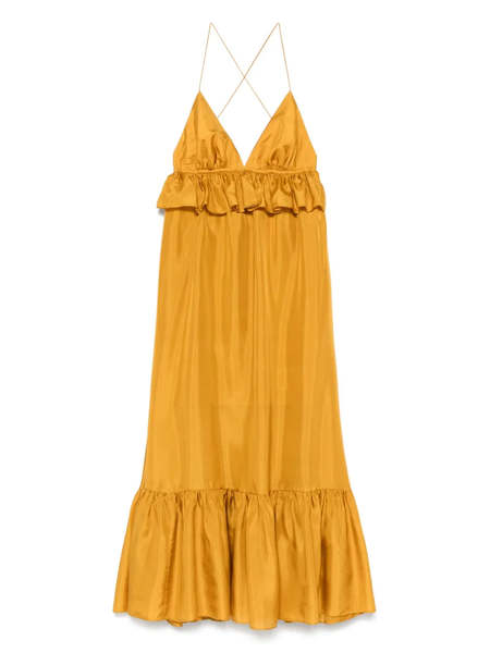 Zimmermann Maxine Stripe Maxi Dress - Black/Cream | Garmentory