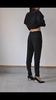 rosey stone Silk Oona Pant - Black - Thumbnail 2
