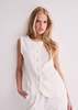 Ichi Hinno Linen Vest - White - Thumbnail 1