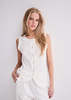 Ichi Hinno Linen Vest - White - Thumbnail 3