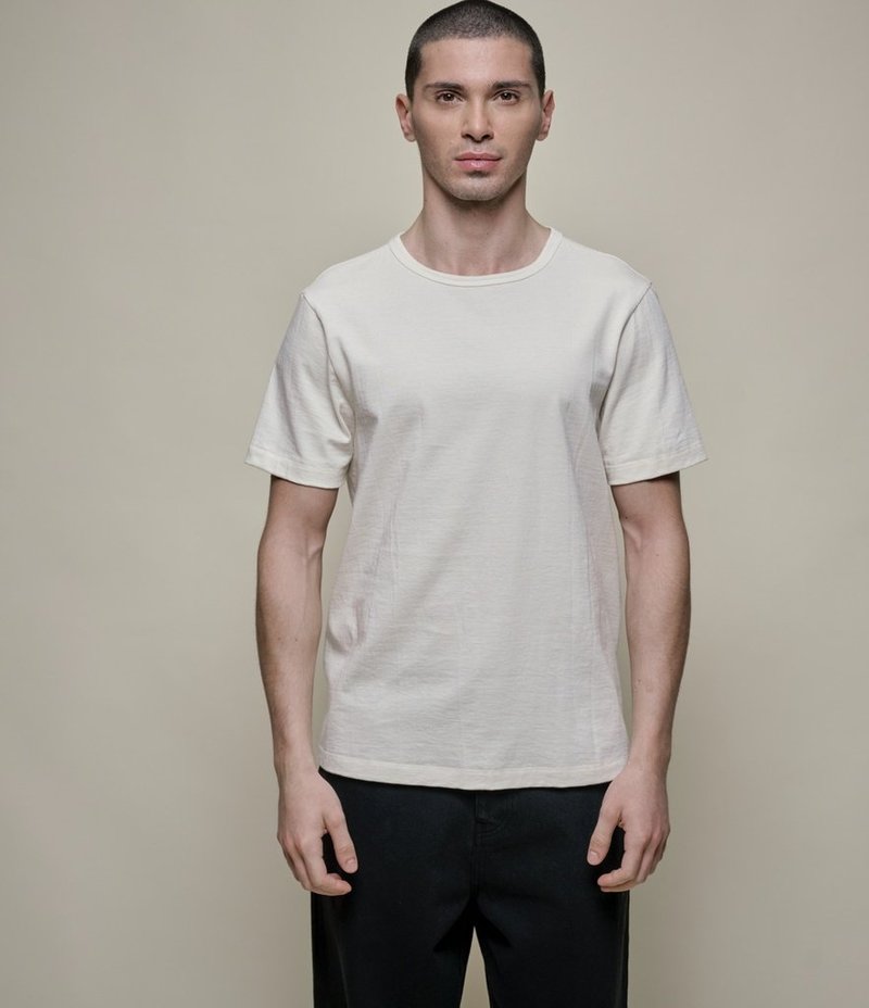 Merz b. Schwanen 215 Loopwheel Tee - Nature Merz b. Schwanen 215 Loopwheel Tee - Nature