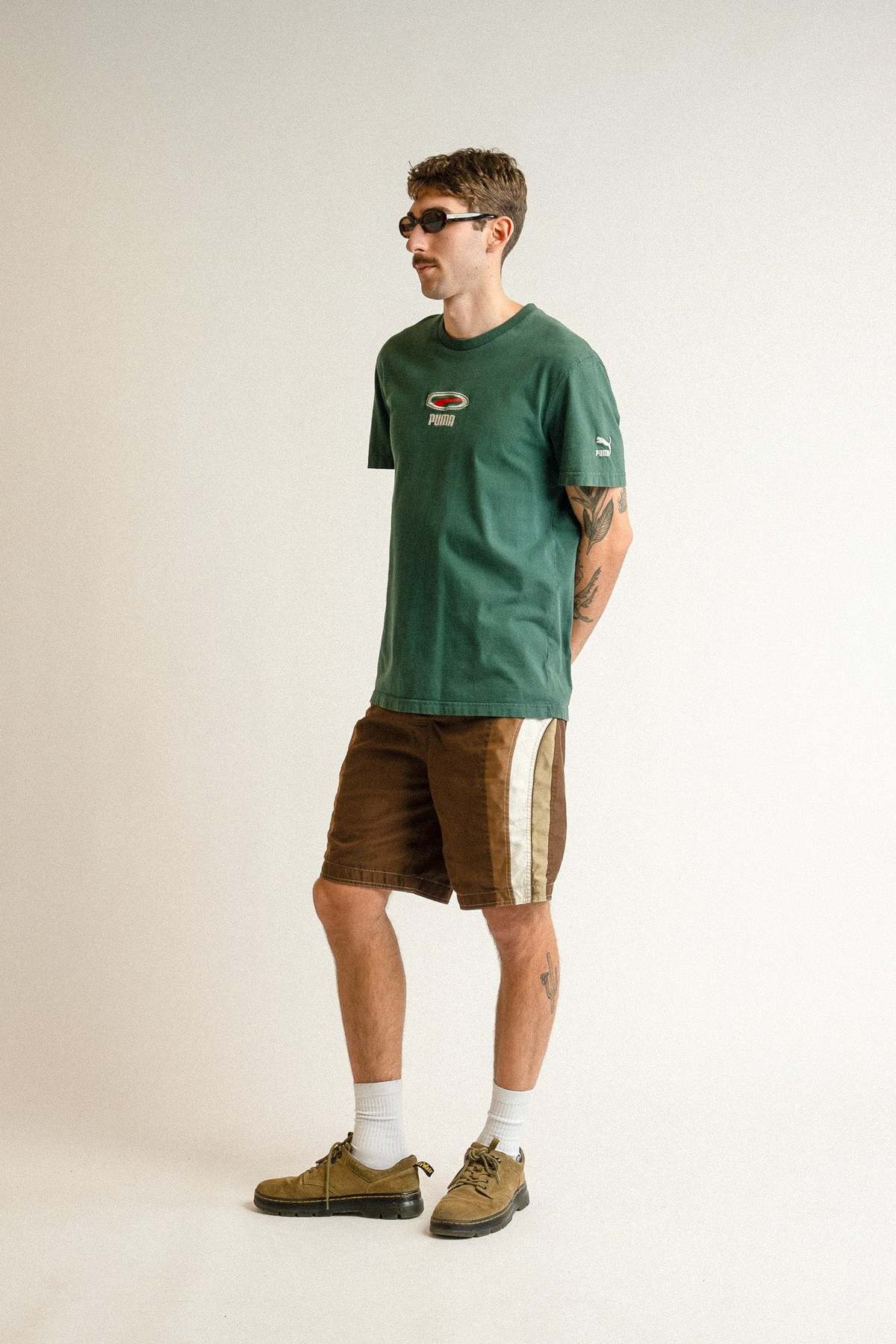 Vintage Beach Shorts - Brown - Image 1 of 2