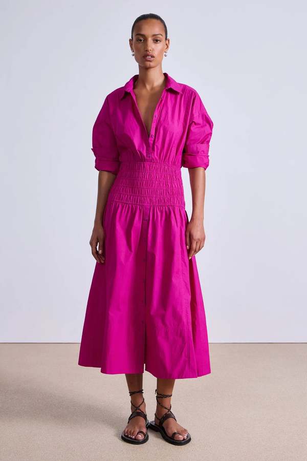 apiece apart pink dress Apiece Apart Floral Print Mini Dress - Pink Dresses, Clothing - W6A57233