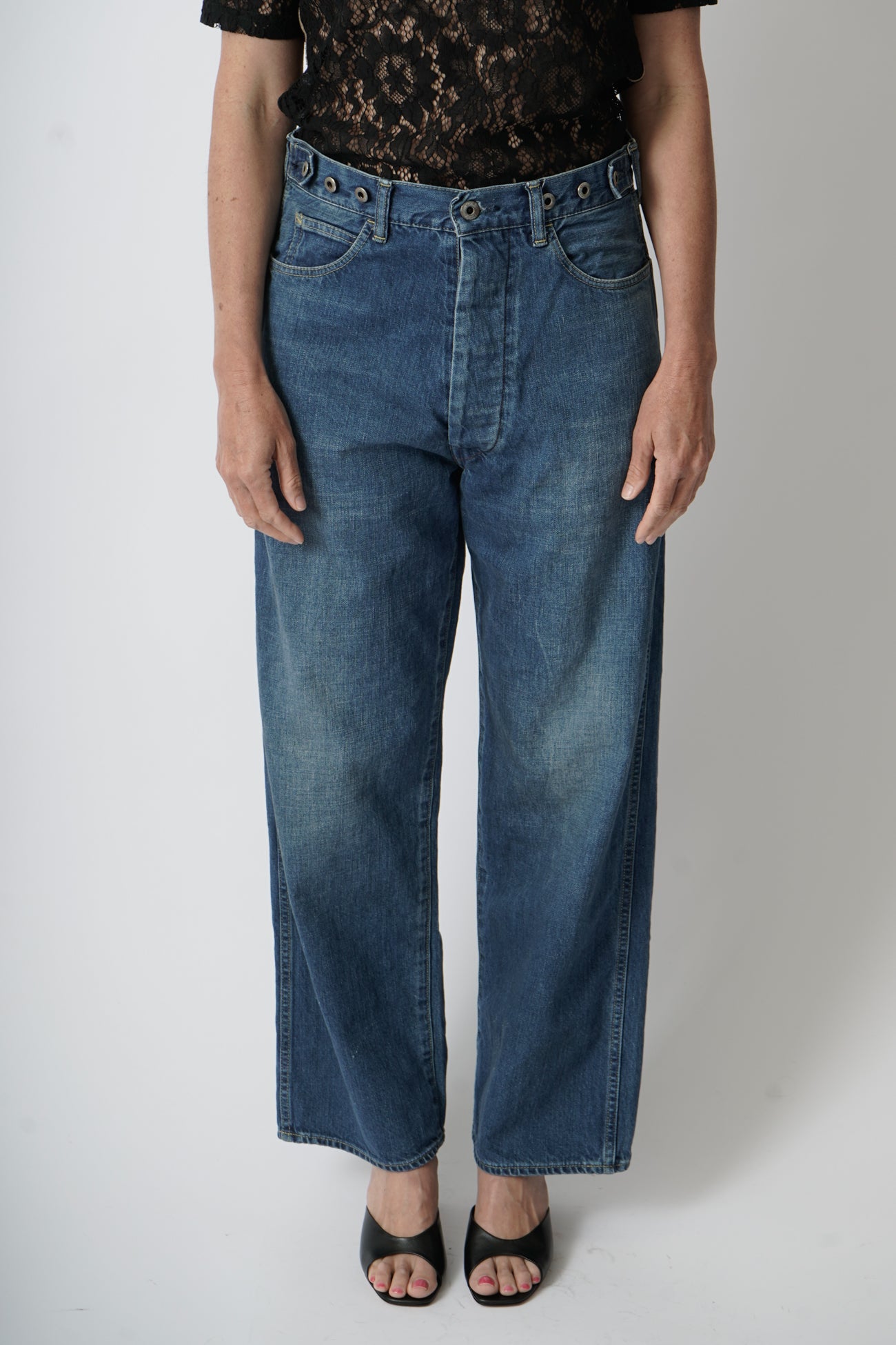 Chimala Adjustable Denim Pants | Garmentory