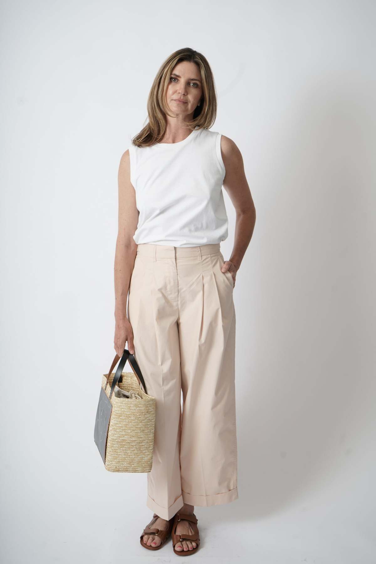 【Proenza Schouler】baby-pink wide pant Proenza Schouler】baby-pink wide pant Proenza Schouler White