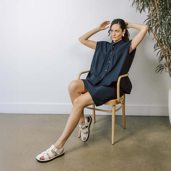 【STUDIO NICHOLSON】Cassius Fisherman Sandal/全国送料込み Studio Nicholson Cassius Fisherman Sandals - Off White