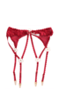 Nette Rose Argentina Garter Belt - Red - Thumbnail 1