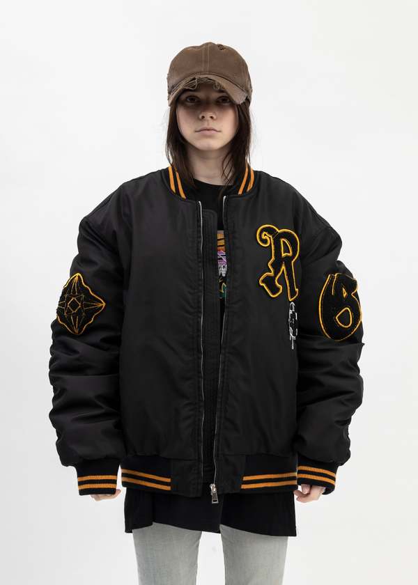 RICHGAINER Bomber Jacket - Black