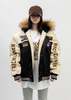 RICHGAINER Faux Fur Hoodie Jacket - Multi - Thumbnail 1