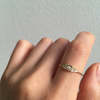 Jennie Kwon Designs Mini Deco Point Ring - White Diamond - Thumbnail 3