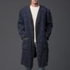 Thaddeus O'Neil Basketweave Disco Punk Coat - Indigo - Thumbnail 1