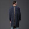 Thaddeus O'Neil Basketweave Disco Punk Coat - Indigo - Thumbnail 3