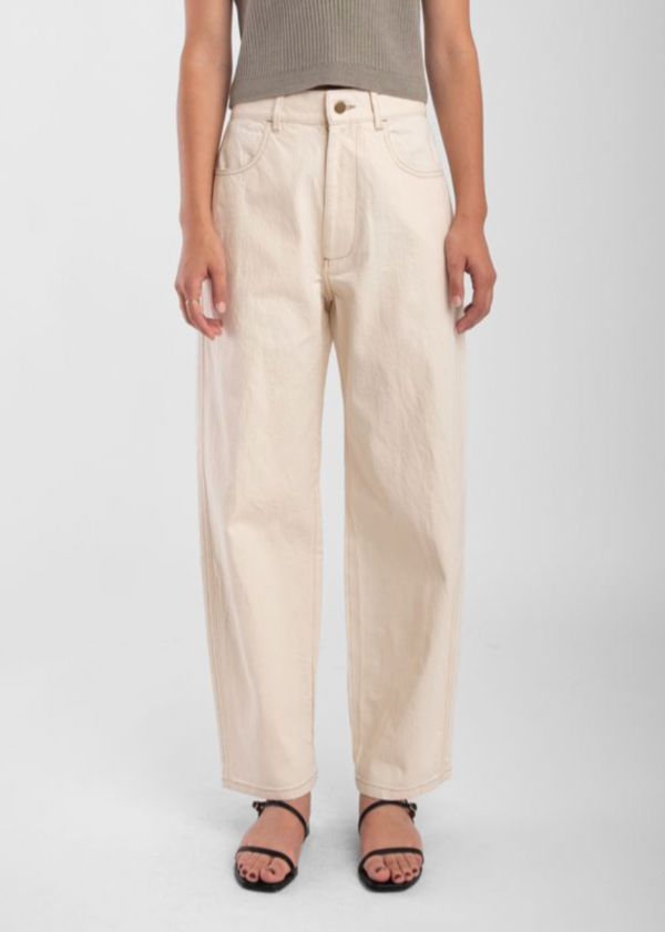 Micaela Greg Panel Jean - Cream