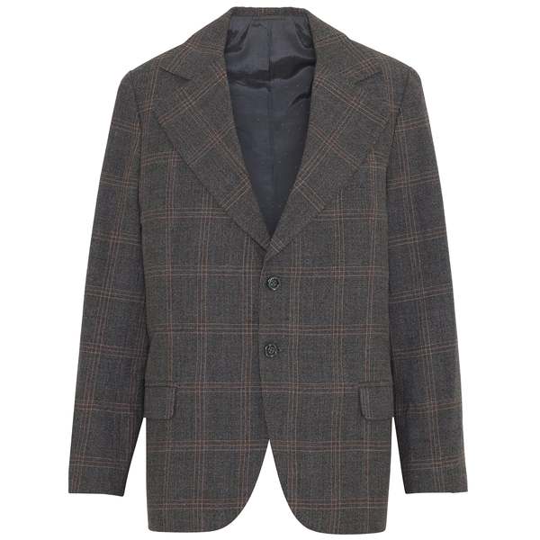 Celestino (Portugal) 70s, Windowpane Check, Continental Lapels, Setbal