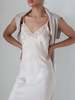 Vintage 1940s Slip Dress - Ivory - Thumbnail 1