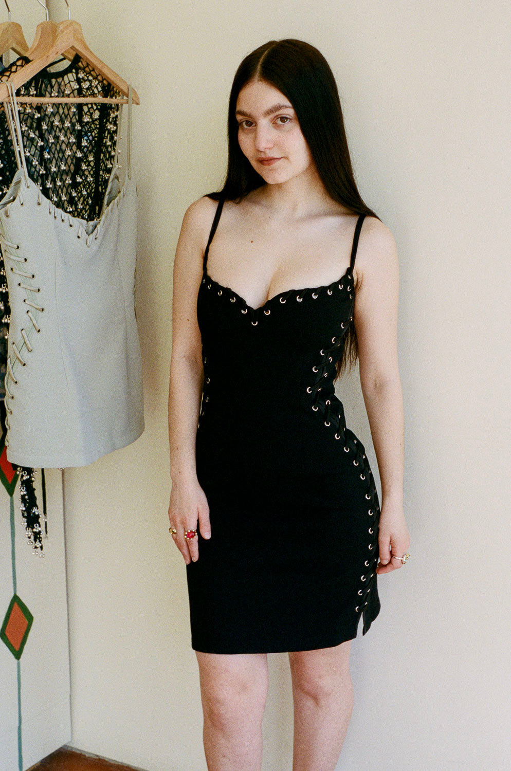 knee length dresses for ladies Heart Dress in Black – Love it Loan it