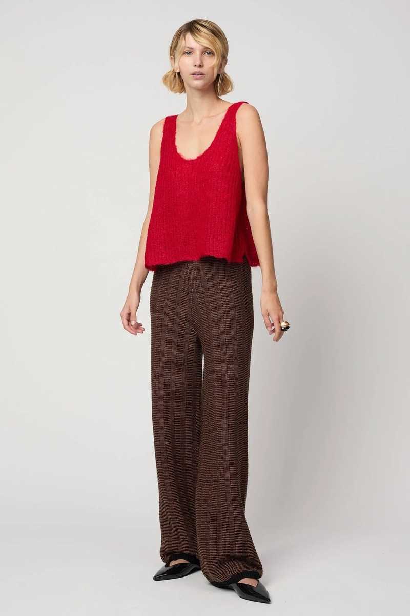 Atelier Delphine Sweater Tank - Red Atelier Delphine Sweater Tank - Red