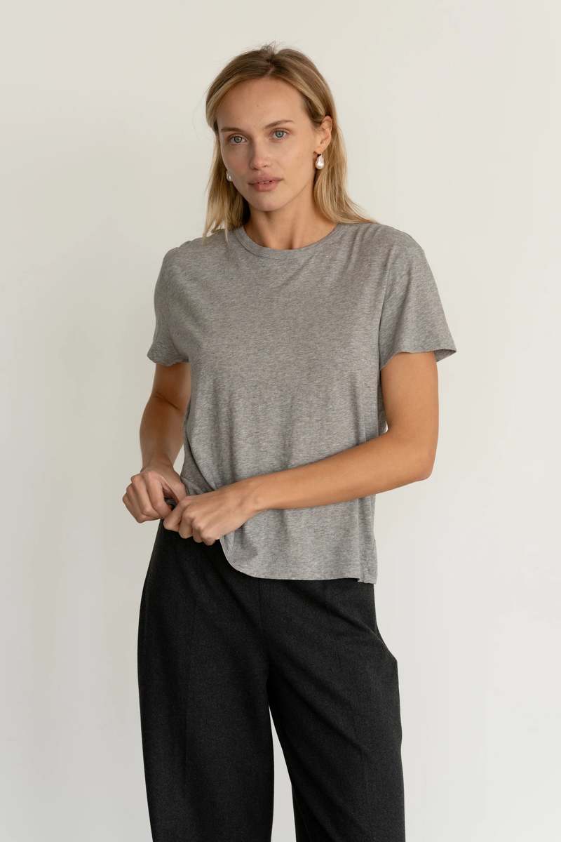 Donni. The Jersey Tee - Heather Grey
