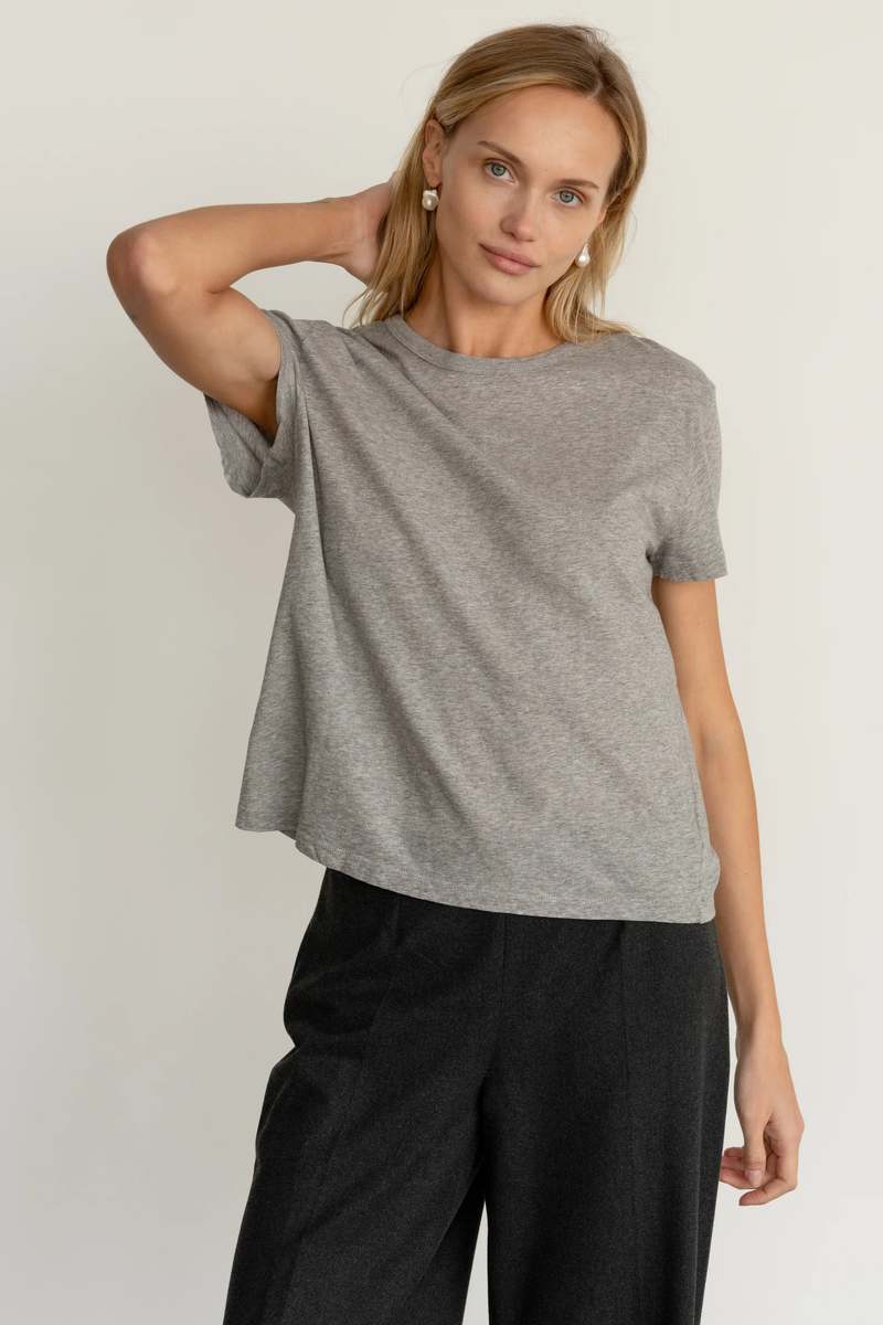 Donni. The Jersey Tee - Heather Grey