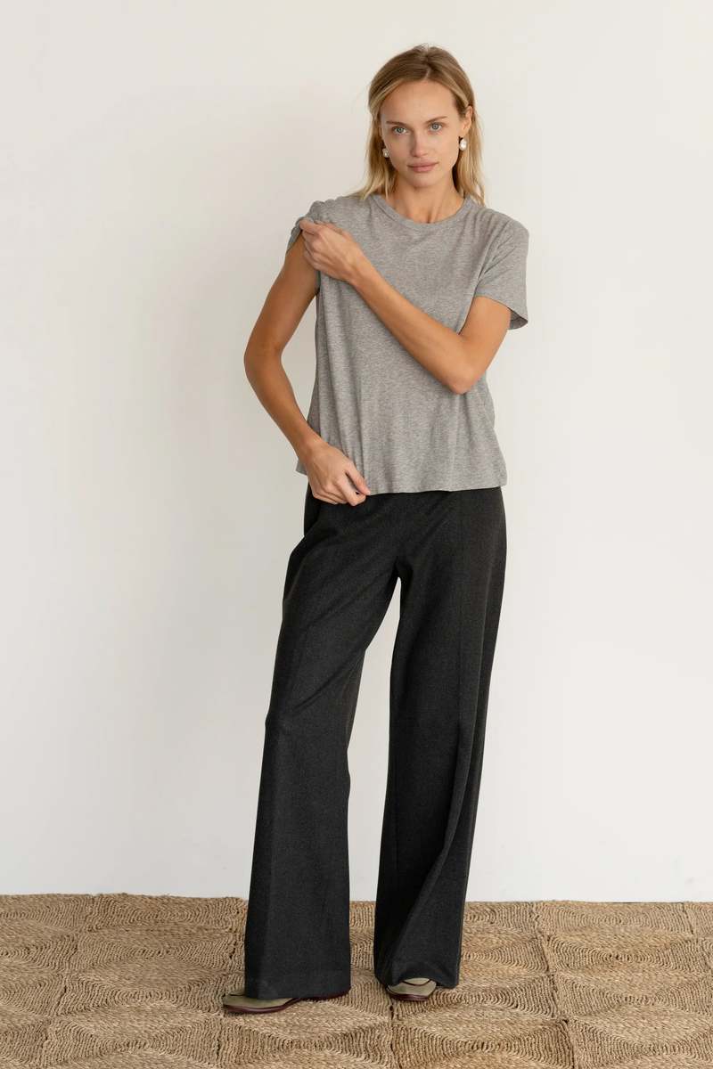 Donni. The Jersey Tee - Heather Grey
