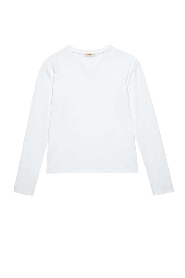 Donni. The Jersey V-Neck Long Sleeve Tee