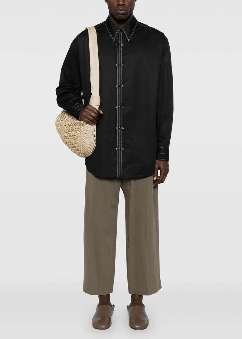 Lemaire Embellished Metal Shirt - Black | Garmentory