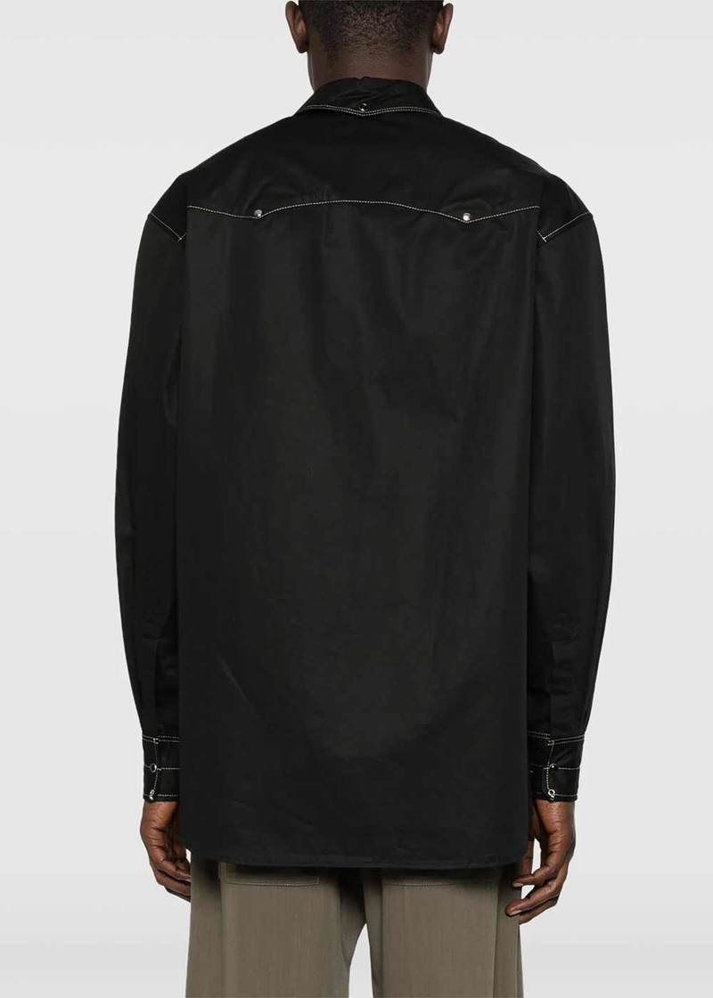 Lemaire Embellished Metal Shirt - Black | Garmentory