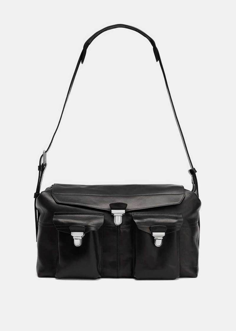 【関税込み】LEMAIRE ブラック Week-End Gear バッグ Lemaire Week-End Gear Bag - Black | Garmentory