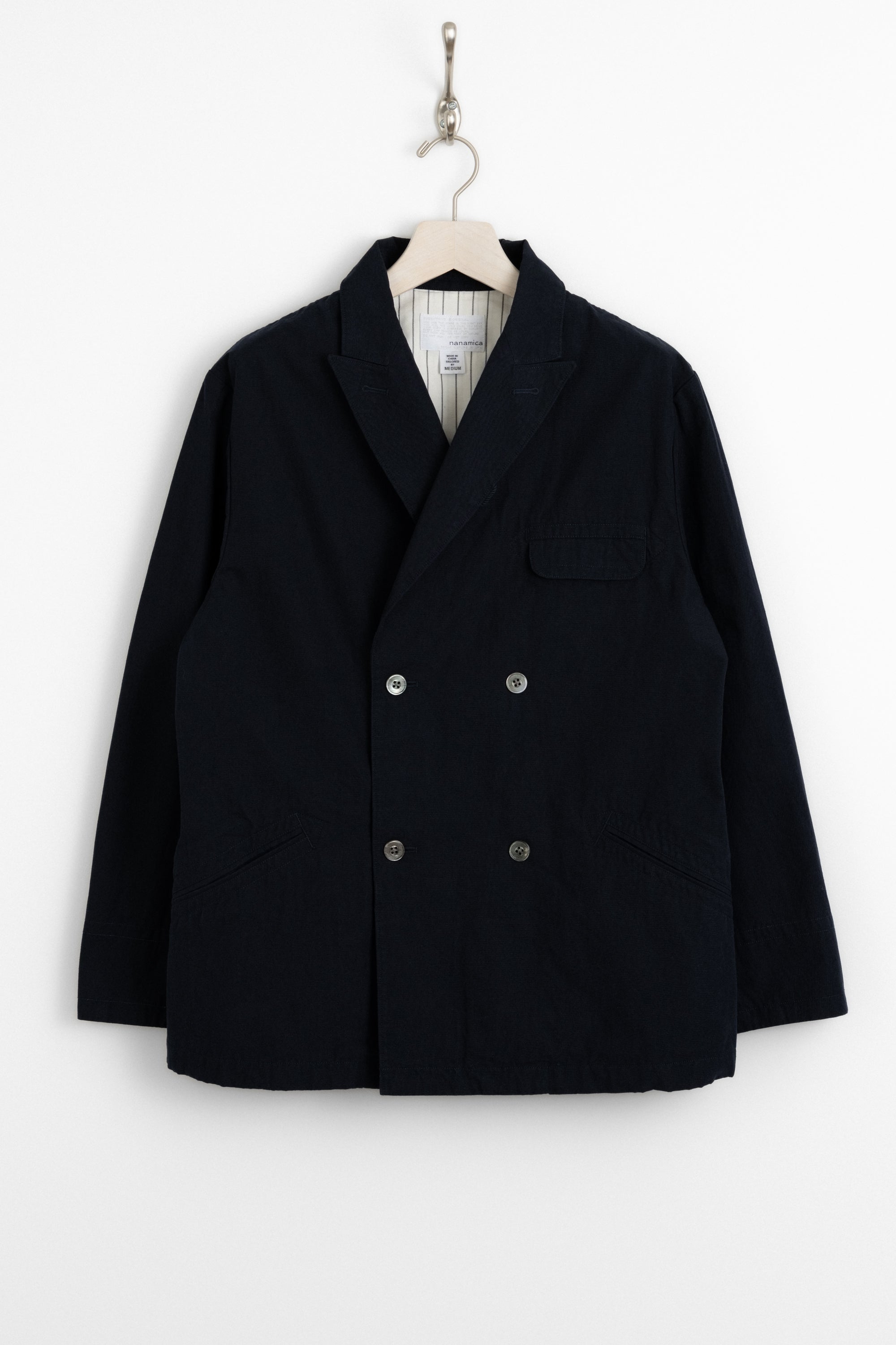 ジャケット・アウター Double Breasted Club Jacket nanamica ASK availability First) nanamica Double Breasted Club Jacket