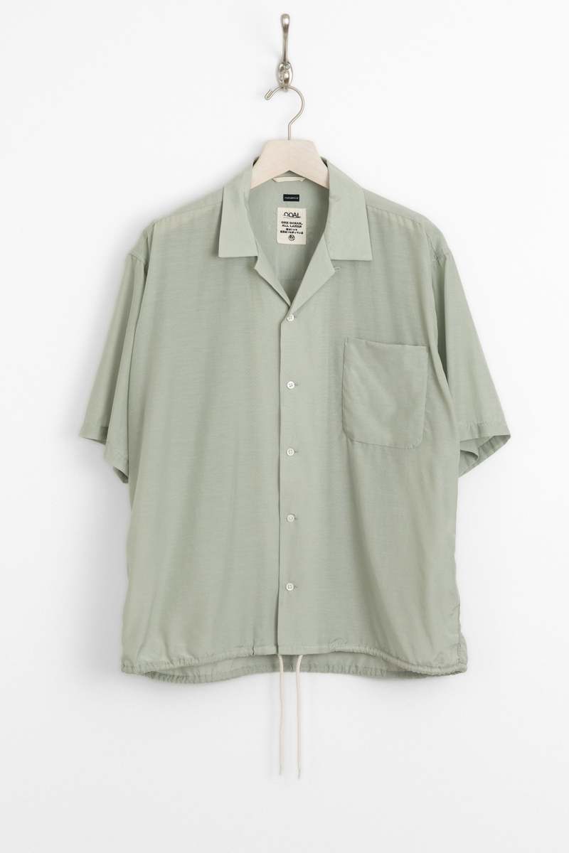【nanamica】Open Collar End On End Shirt Gray Open Collar End On End Shirt by nanamica on Sale