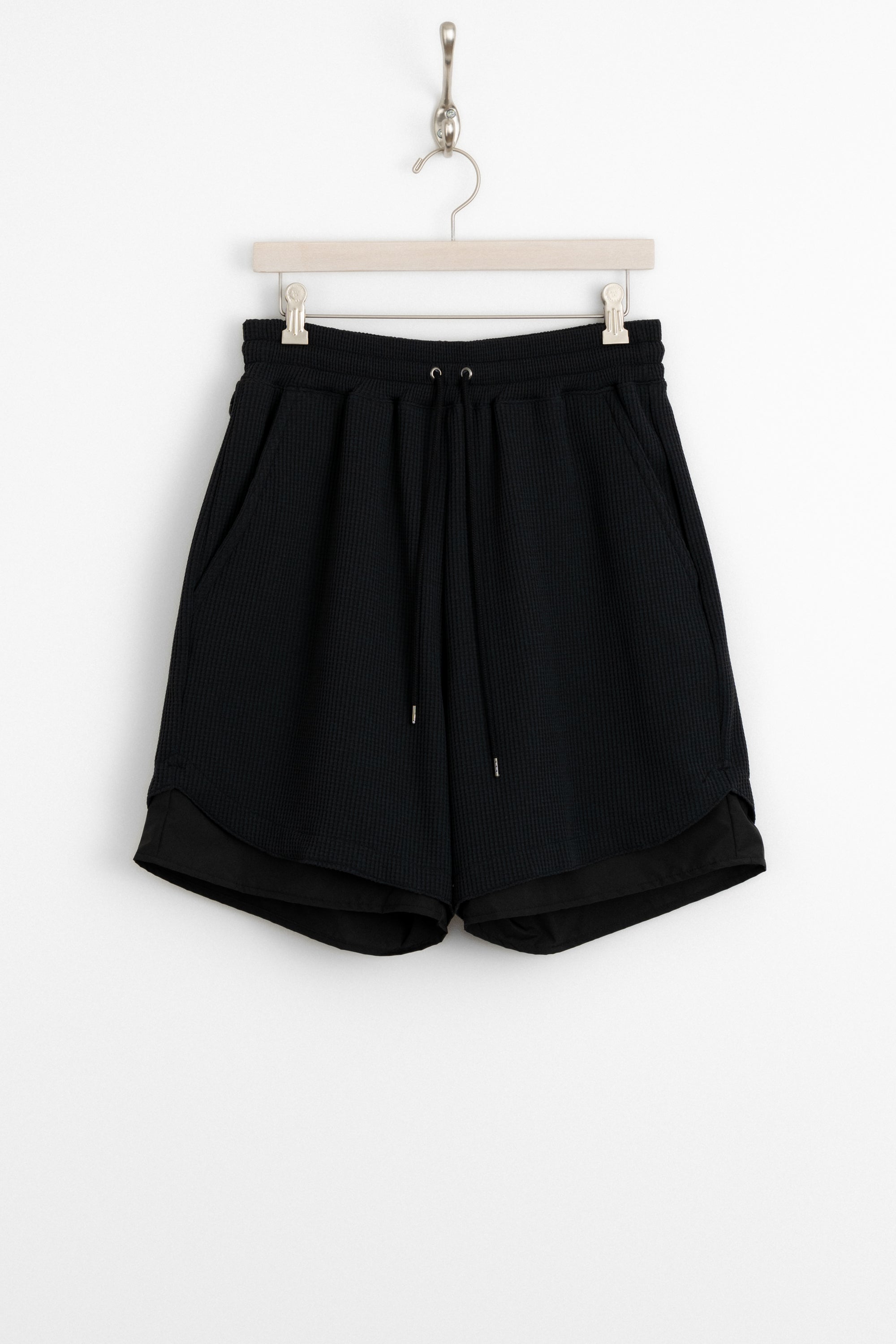 Meanswhile SOLOTEX Easy Shorts - Off Black | Garmentory