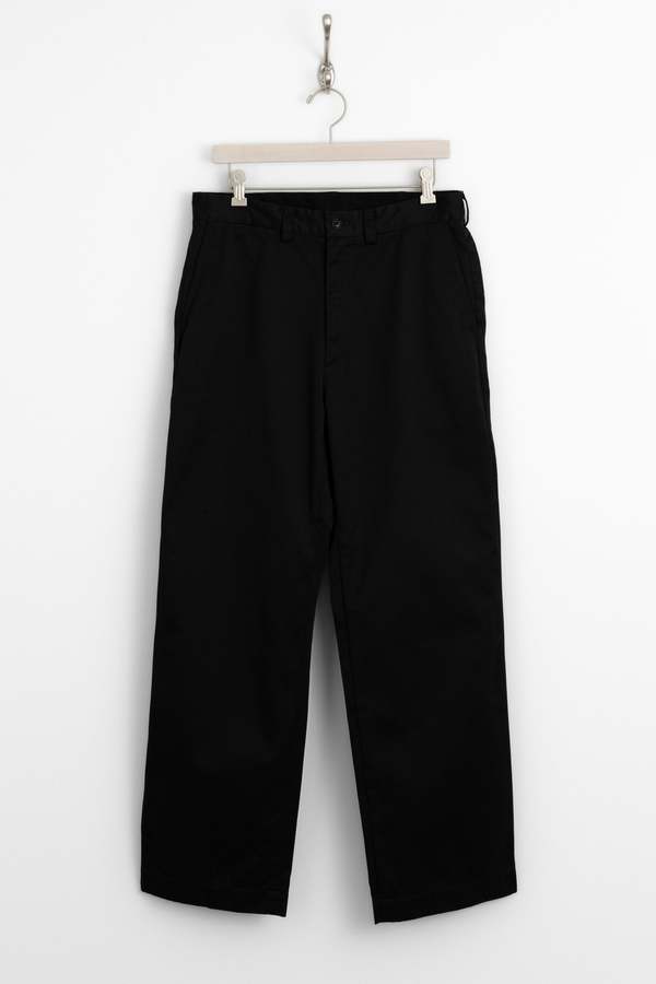 Nanamica Wide Straight Chino Pants - Black | Garmentory