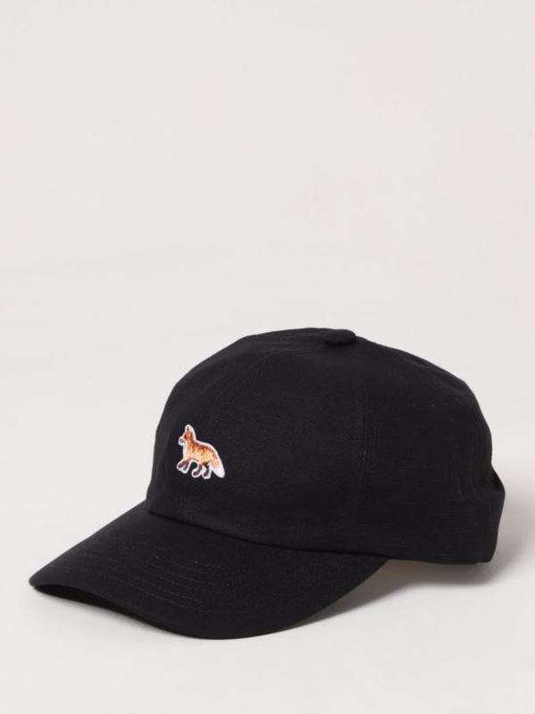 Maison Kitsun Baseball Cap - Black