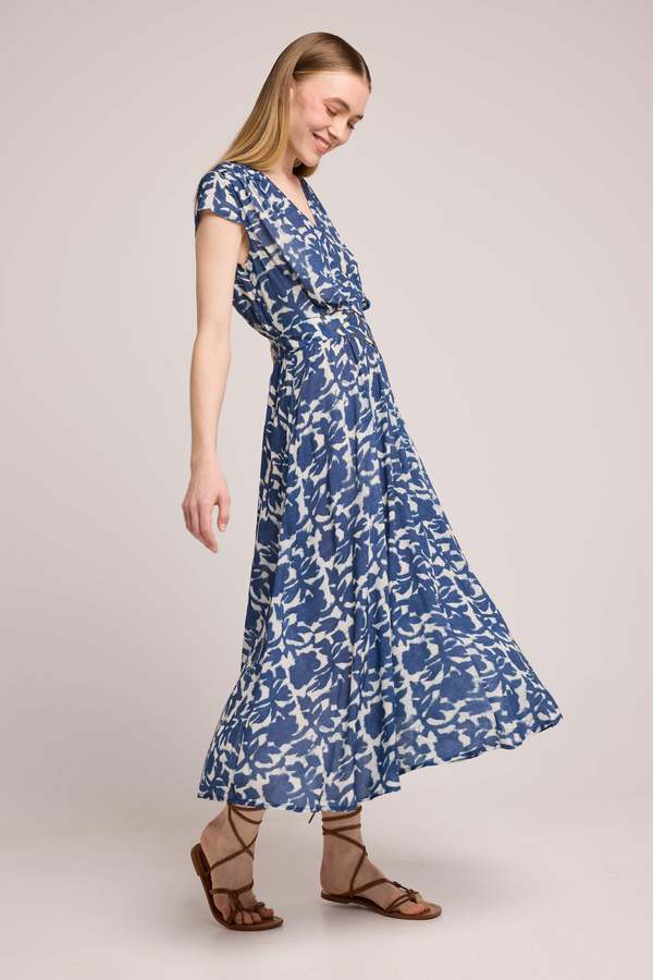 Louizon Empire Waist Dress - Indigo | Garmentory