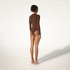 Wolford Merino Bodysuit - Brown Umber - Thumbnail 4