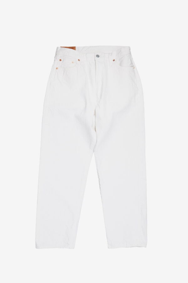 KAPTAIN SUNSHINE 5P Zipper Front Denim Pants - White One Wash