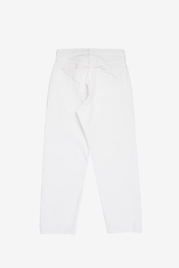 KAPTAIN SUNSHINE 5P Zipper Front Denim Pants - White One Wash