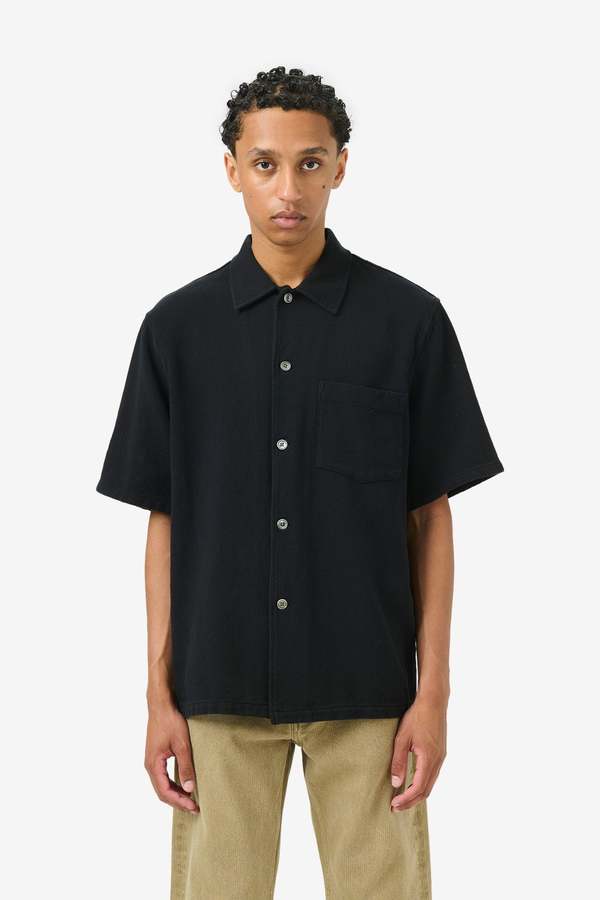 トップス OUR LEGACY BOX SHIRT SHORTSLEEVE Our Legacy - Box Shirt Shortsleeve White Boucle
